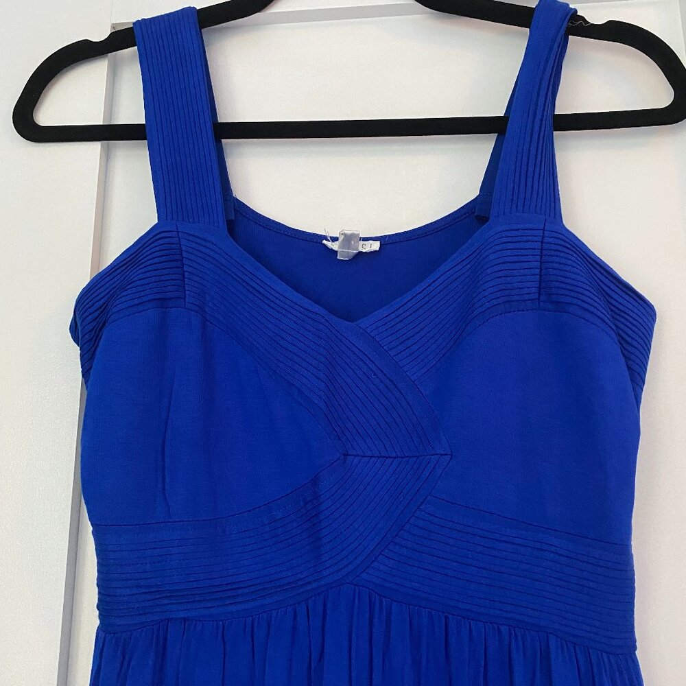 Blue sleeveless maxi dress size S